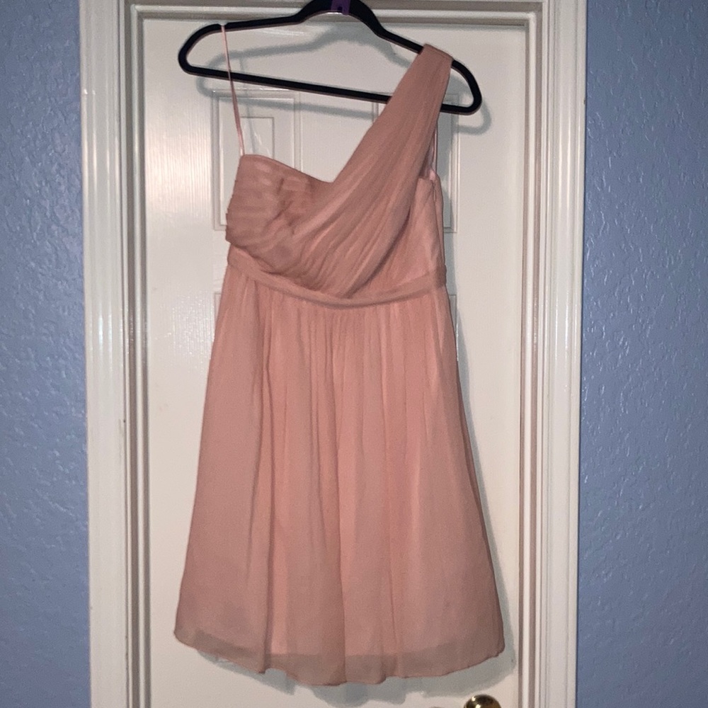 J Crew Kylie Dress in Silk Chiffon Misty Rose Size 4 pink